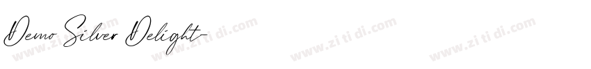 Demo Silver Delight字体转换